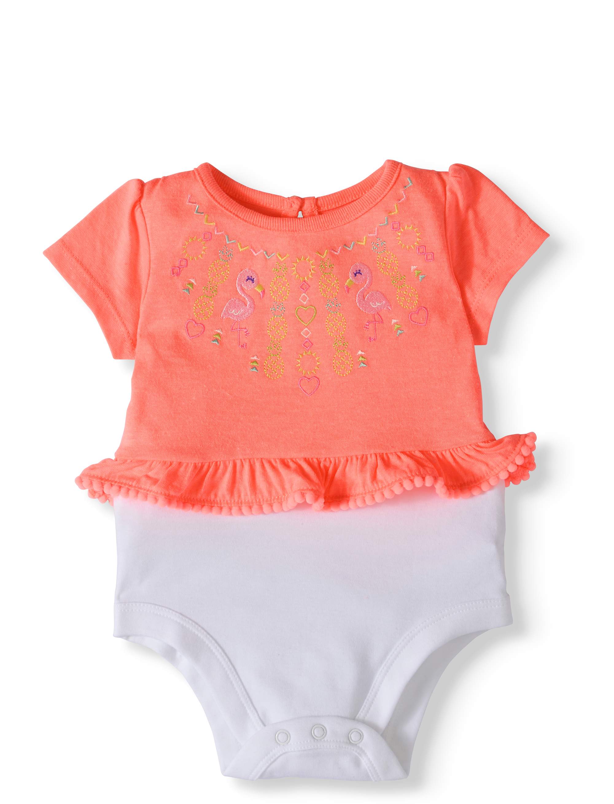 Garanimals Baby Girl Graphic Peplum Bodysuit