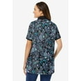 thumbnail image 2 of Woman Within Plus Size Perfect Printed Short-Sleeve Polo Shirt, 2 of 6