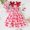 hwj# Red599, variant on Huowey Girls Dresses Summer Casual Bow Spaghetti Strap Sleeveless Butterflies Floral Print A-Line Dress High Waist Fashionable Breathable School Uniform Dailywear Dress,White,2-3 Years