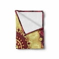 thumbnail image 2 of Purple Mandala Soft Flannel Fleece Throw Blanket, Pattern with Baroque Victorian Featured Old Fashion Effect Artwork, Cozy Plush for Indoor and Outdoor Use, 70" x 90", Maroon Yellow, by Ambesonne, 2 of 6