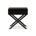 thumbnail image 5 of Baxton Studio Curtice Modern And Contemporary Black 1-Drawer Wooden End Table, 5 of 7