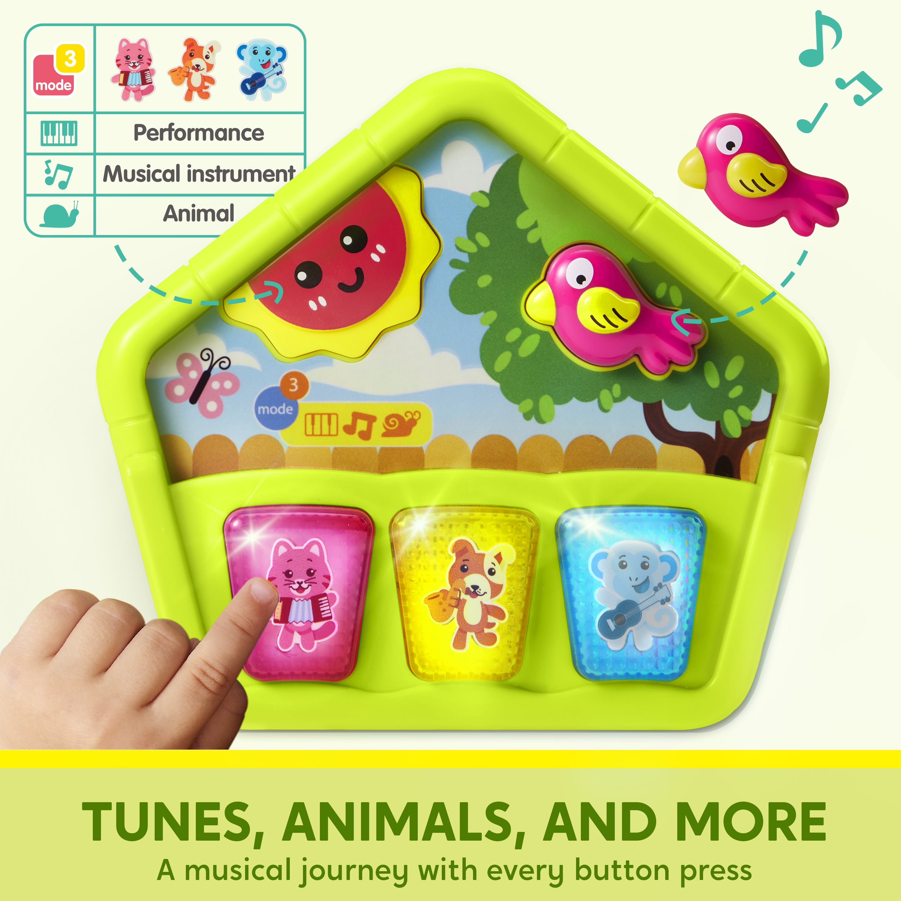 Joyfy Snail Crawling Toy Activity Cube with Music & Light 10 in 1 Montessori Toys for Baby 6-12-18 Months Educational Learning Toys for Toddler 1-3, First Birthday Gifts for Boys & Girls