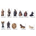 thumbnail image 2 of kurtrusly 11Pcs Nativity Figurines Traditional Resin Crafts Jesus Ornament Lightweight Religious Accessory Statue Tabletop Church, 2 of 8