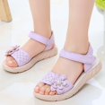thumbnail image 2 of MEZZALL Toddler Girls Sandals For Everyday Wear Adjustable Hook And Loop Strap Comfortable Lightweight Casual Footwear For Kids Outdoor Play Spring Summer Relaxed Fit Baby Wear, 2 of 6