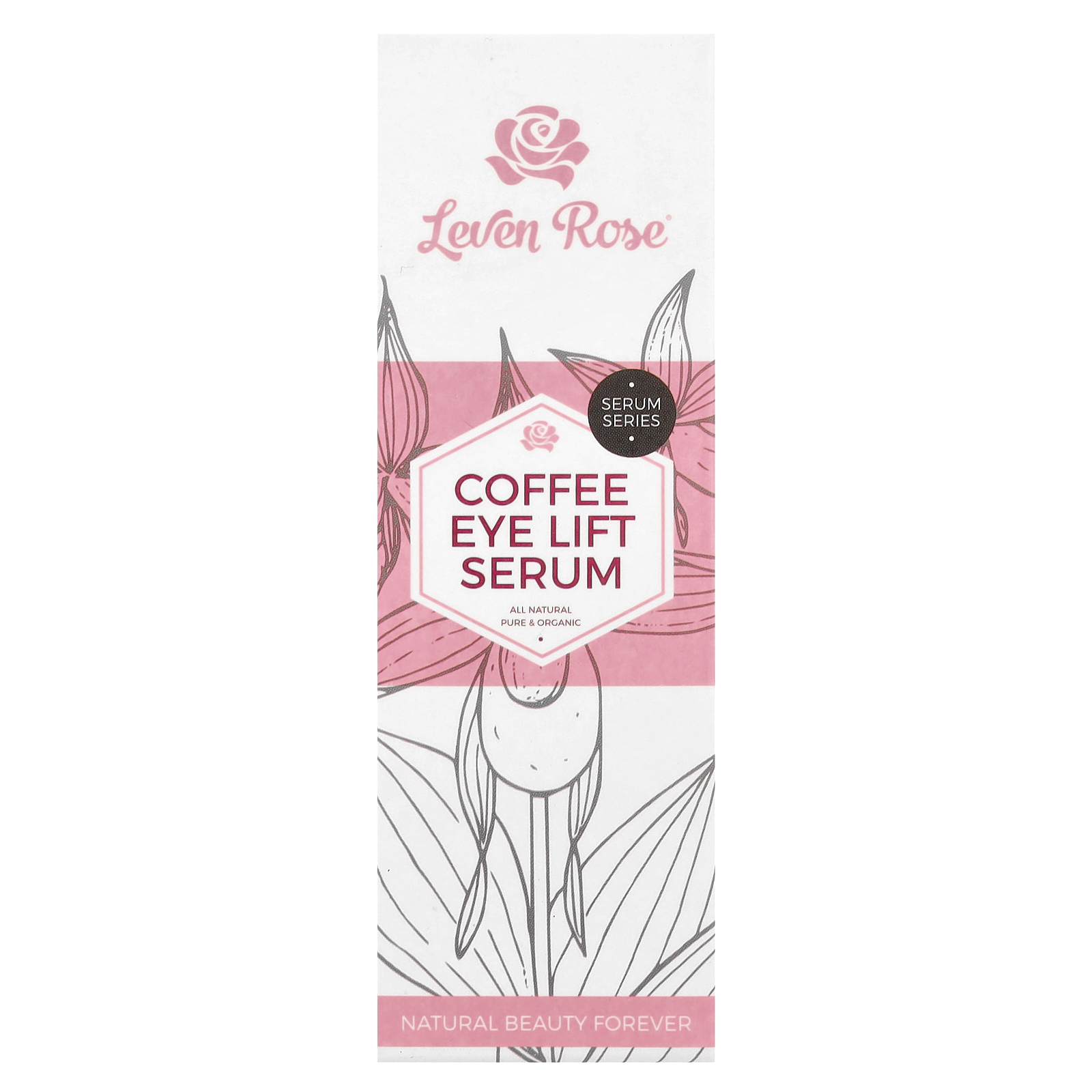Leven Rose Coffee Eye Lift Serum, 1 fl oz (30 ml)