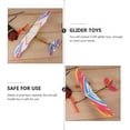 thumbnail image 4 of 10pcs Rubber Band Powered Airplane Model Jetstream Balsa Wood Glider Plane Toys for Kids Indoor Outdoor Sports Garden Yard Playing Random, 4 of 7