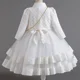 thumbnail image 4 of Vestido de princesa para niñas de 3 piezas, nuevo, bordado, de manga larga, elegante, para fiesta de cumpleaños infantil y conjunto de bolso, 4 of 4
