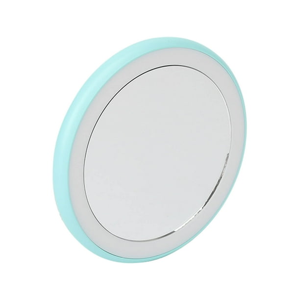 Espejo de maquillaje compacto con luz, 12 chips de luz LED Espejo de maquillaje de viaje con luz LED Espejo de maquillaje de viaje con luz Diseño revolucionario