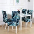 thumbnail image 4 of Dining Room Chair Covers Set of 6,Printed Pattern Parsons Chair Slipcovers Removable Washable Kitchen Seat Dining Chairs Protector Cover for Home or Party, 4 of 4