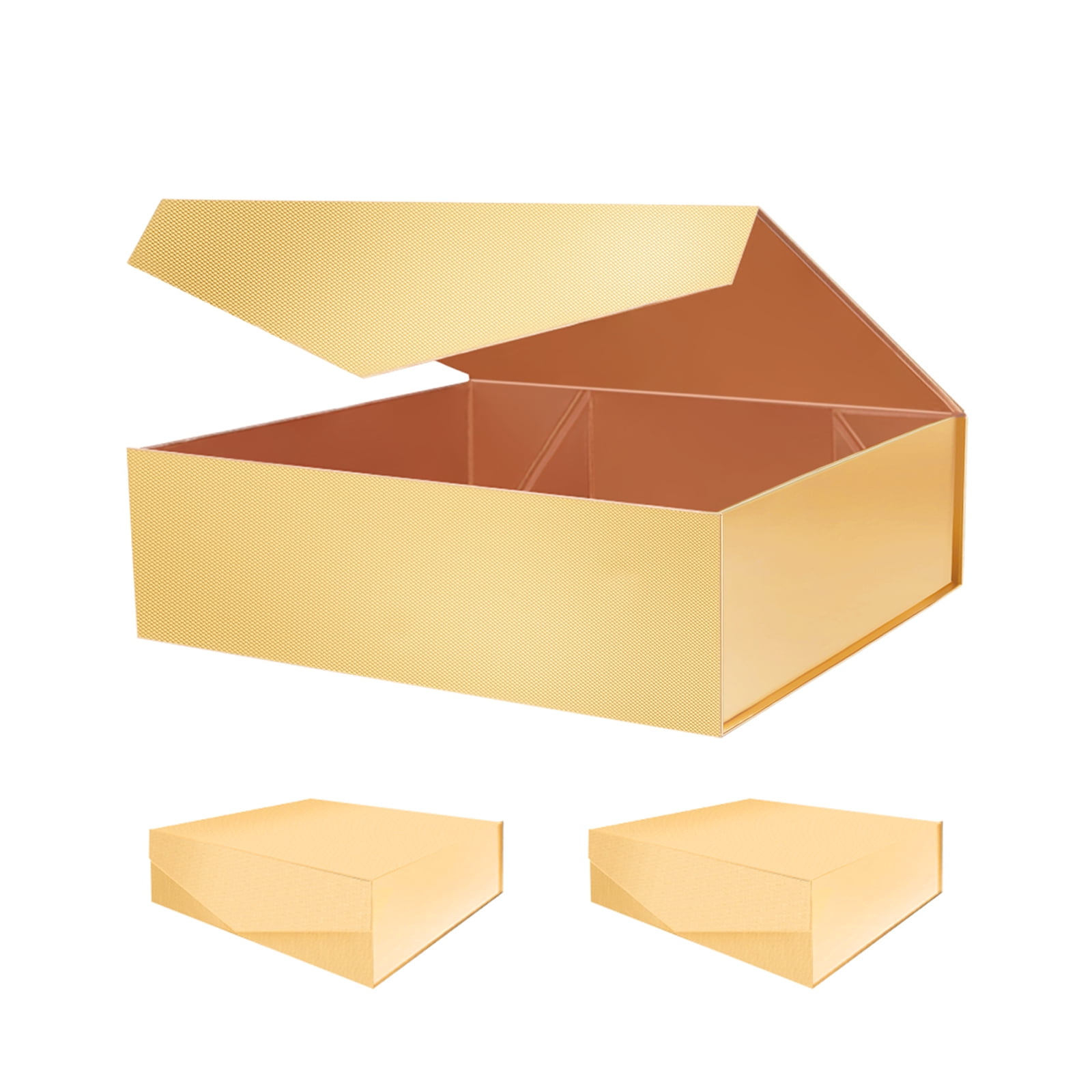 PKGSMART 3 Extra Large Gold Gift Boxes With Lids Gift Boxes For All pkgsmart-3-extra-large-gold-gift-boxes-with-lids-gift-boxes-for-all