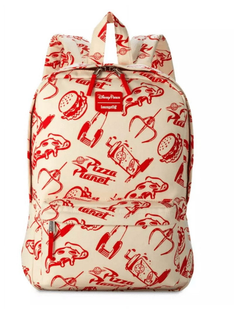 Loungefly White and Red Pizza Backpack Loungefly Disney Pixar Toy Story Pizza Planet Checkered  main image 3