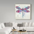 thumbnail image 3 of Trademark Fine Art 'Dragonfly On Newsprint 2' Canvas Art by Jean Plout, 3 of 3
