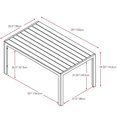 thumbnail image 3 of Atlin Designs Patio Table à Manger en Gris Blanchi Soleil, 3 of 3