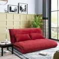 thumbnail image 2 of JINS&VICO Sofa Bed Adjustable Folding Futon Sofa Leisure Sofa Bed with Two Pillows, 2 of 7