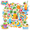 1A, variant on 35pcs-50pcs Hawaiian Stickers Summer Tropical Stickers Vacation Kids Stickers for Notebooks Suitcases Laptops