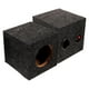 thumbnail image 1 of Caja de subwoofer de 1 par, caja de altavoz individual para automóvil, caja de subwoofer cuadrada, suministro de reposición, 1 of 7