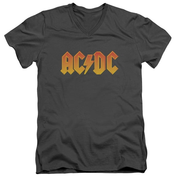 AC/DC Men's  Logo Slim Fit T-shirt Grey