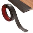 thumbnail image 1 of Tira de transición de piso, tira de transición de puerta de 6.56 pies, altura de cubierta de piso dentro de 2/5 pulgadas [Grano de madera marrón oscuro], 1 of 6
