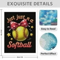 thumbnail image 3 of Diamond Art Kits for Adults - Cute Cartoon Softball Print No.3 5D Frameless Dimond Painting Kit for Adults Beginner, Round Diamond Kits for Home Wall Decor, Gift for Women, 3 of 7