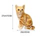 thumbnail image 3 of Fiudx Ofertas Relámpago 27Cm Lindos Gatos De Simulación Juguetes De Peluche Muñecos Suaves Rellenos Regalos De Decoración Del Hogar, 3 of 3