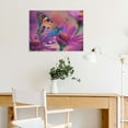 thumbnail image 5 of Fenyluxe Butterfly Flower Wall Decor Modern Canvas Prints Room Home Art Ready To Hang 16x12in, 5 of 6