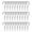 Silver White, variant on Uxcell 30pcs Cup Ceiling Hooks 1 Inch Nickel Plating Screw-in Ceiling Wall Thread Hooks Great for Indoor Outdoor Plants