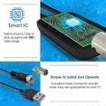 thumbnail image 3 of Festberg Hitenna TV Antenna, Digital Antenna for Indoor Smart TVs, Supports 4K, 8K and 1080p (1 PC), 3 of 5