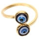 thumbnail image 2 of Anillo de dedo del ojo malvado anillo de banda abierta anillo gótico joyería vintage para mujeres chicas, 2 of 5