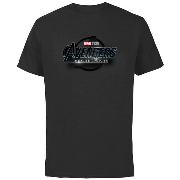 Marvel Studios Avengers: Secret Wars MCU Movie Logo - Short Sleeve Cotton T-Shirt for Adults - Customized-Black
