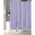 thumbnail image 3 of Split Shower Curtain for Transfer Bench, Pure Lavender Fabric Shower Curtains for Bathroom, Simple Solid Color Tub Sliding Transfer Bench Waterproof Bath Curtains 72"x78", 3 of 9