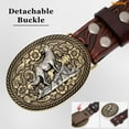 thumbnail image 6 of WHIPPY Men's Western Cowboy Belts for Women Cowgirl Belt Western Leather Belts for Jeans, 6 of 6