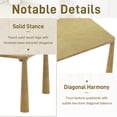 thumbnail image 4 of Euroco 7-Piece Dining Table Set with 6 Chairs,59.8" Kitchen Table & Chairs Set with Solid Wood Frame for 6,Perfect for Small Space,Natural, 4 of 8