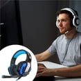 thumbnail image 2 of Glaring Cool Light Gaming Headset Skin Friendly Gamer Headphone Prácticos Auriculares Con Cable Auriculares Con Cable Micrófono Ajustable Auriculares Para Juegos Computadora Portátil Cateissary EL014162-02, 2 of 6