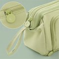 thumbnail image 3 of Green Ship Type Pen Case with Large Capacity, Double Layer Zipper Design, Portable Pencil Pouch for Kids, 3 of 5