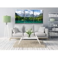 thumbnail image 2 of Wall26 3 Piece Canvas Wall Art - Beautiful Landscape with Turquoise Lake, Forest and Mountains - Modern Home Decor Stretched and Framed Ready to Hang - 24"x36"x3 Panels, 2 of 3
