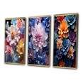 thumbnail image 3 of Designart "Pink Yellow modern Still Lifes" Abstract Framed Wall Art Set Of 3 - Pink Still Lifes Frame Canvas Set For Living Room Decor, 3 of 6