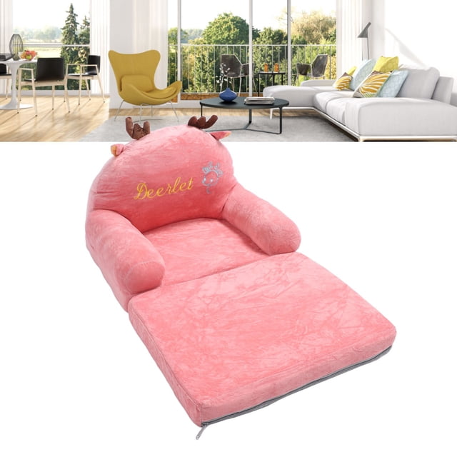 Foldable Sofa, Cute Cartoon Design, Portable Kids Couch, For Home, Kindergarten