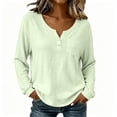 thumbnail image 5 of AloohaidyvioNo Boundaries Women's Long Sleeve Tops Casual Loose Soft Fall V Neck Shirts, 5 of 8