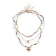 thumbnail image 3 of 3 Piezas Collares con Cuentas de Semillas, Collar Bohemio para Mujeres y niñas, Collar de Cuentas de Playa Ajustable Colorido, joyería de Cadena, 3 of 9