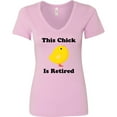 thumbnail image 3 of Inktastic Retirement This Chick is Retired Women's V-Neck T-Shirt, 3 of 5