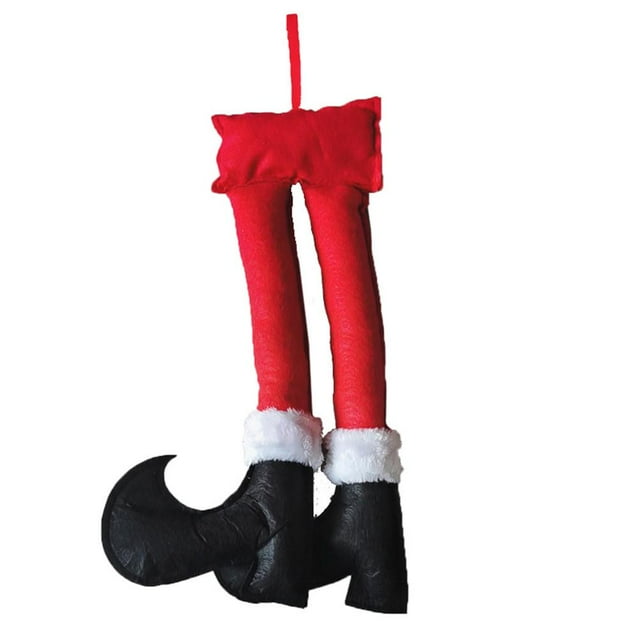 De Piernas De Elfo De Papá Noel, Decoración De Árbol De Navidad, Colgante De Pies De Piernas De Elfo De Papá Noel Para Puertas, Paredes O Maletero De Coche Eigraketly HA043211-01