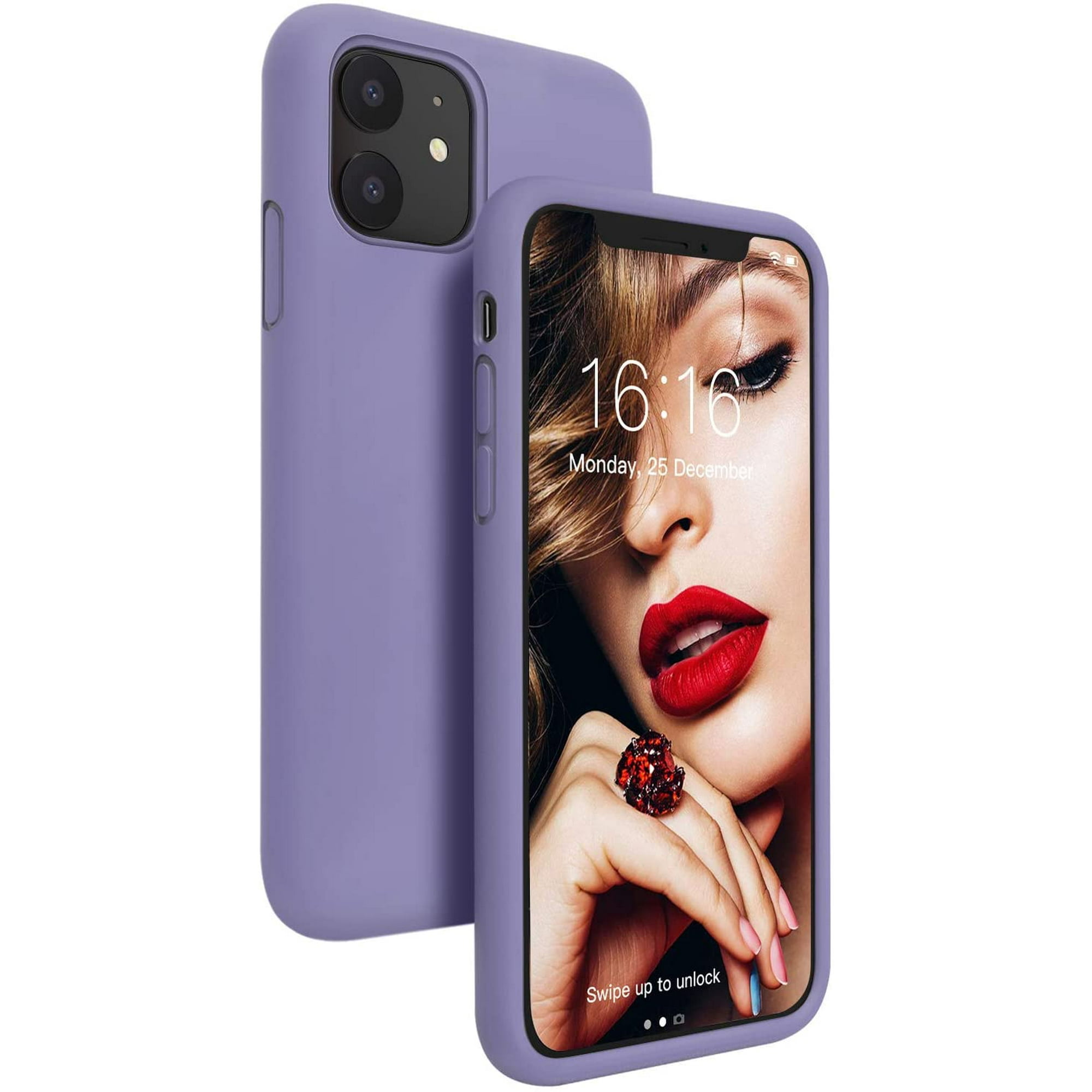 Case For Iphone 11 Meeyreg Liquid Silicone Phone Case Gel Rubber Shockproof Full Protective 6 1 Inch Cover For Iphone 11 Iphone Xi 19meeyreg Lavender Purple Walmart Canada