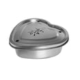 thumbnail image 1 of Shisuyan 1 Set of Stainless Steel Teaware Portable Tea Plate Heart-shaped Teaware Tea Cup Plate with Lid, 1 of 8