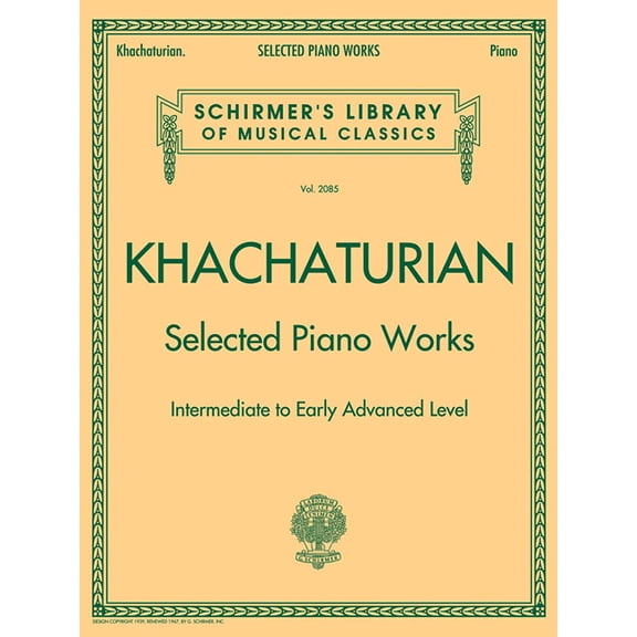 Schirmer's Library of Musical Class Selected Piano Works: Schirmer Library of Classics Volume 2085, (Paperback)