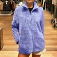 thumbnail image 2 of Turilly Women's Winter Fuzzy Fleece Sherpa Pullovers Casual Warm Long-Sleeved Fleece Zip-Up Sweatshirts, 2 of 6