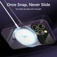 thumbnail image 5 of for iPhone 14 Pro Max Case Magnetic Clear Full Camera Protection [Compatible with MagSafe] Luxury Plating Transparent Shockproof Anti-Scratch Soft TPU Phone Cases for Women Men-Deep Purple, 5 of 11