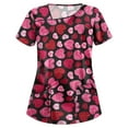 thumbnail image 2 of Tops Women Summer For 2023 Women Mode Manches Courtes Col Tops Travail Uniforme Chemisier, 2 of 5