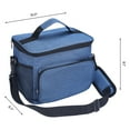 thumbnail image 2 of Unique Bargains Insulated Lunch Bag Leakproof Lunch Box for Work Office Navy Blue, 2 of 6