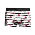 thumbnail image 4 of SJLDQY Valentines Men's Underwear Boxer Briefs Valentine's Day Sexy Rose Graphic Boxer Briefs for Men Soft Breathable Boxer Shorts for Men, 4 of 5
