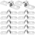 thumbnail image 3 of 100pcs Pipe Clamp U Bracket Stainless Steel Pipe Holder Tube Clamp Mounting Bracket, 3 of 5